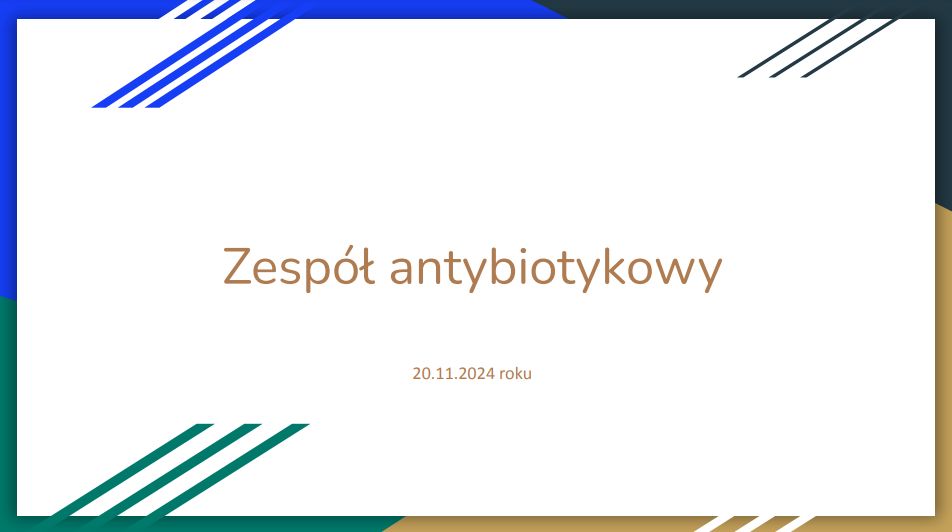 Antybiotykoterapia – wytyczne zespołu